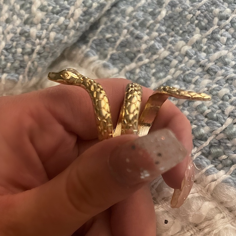 gold snake ring